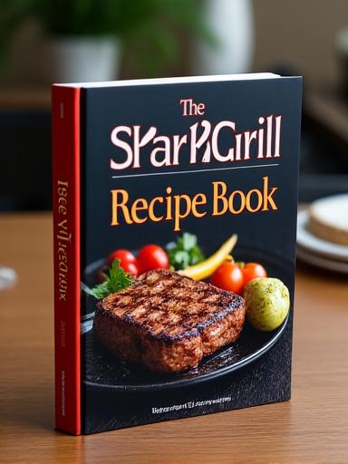 Cover of the SparkGrill Recipe Book.